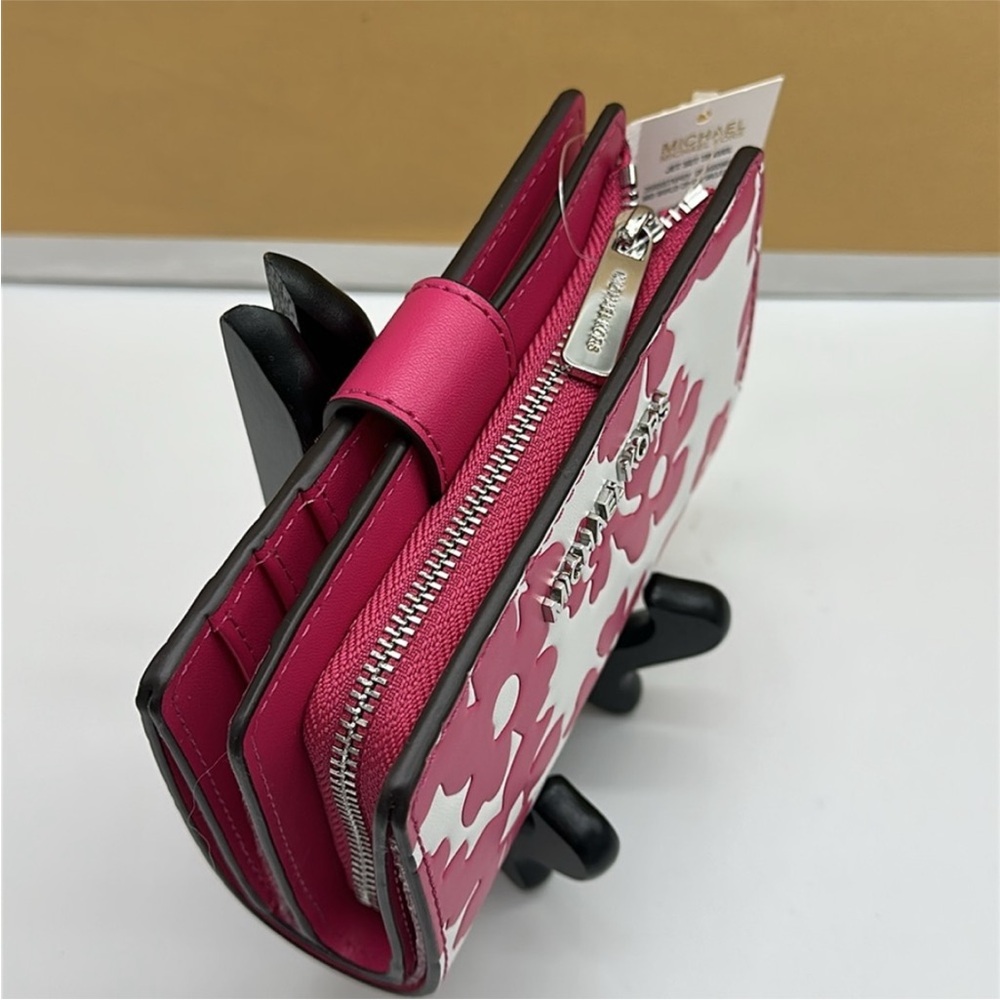Michael Kors Pink Floral Wallet - Picture 4 of 14
